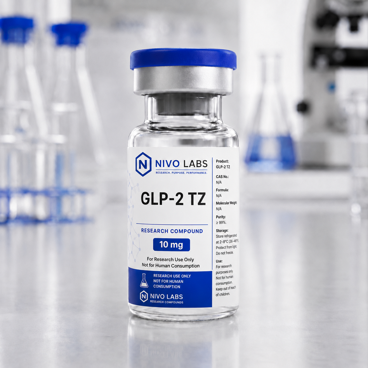Nivo Labs GLP-2 TZ research compound vial